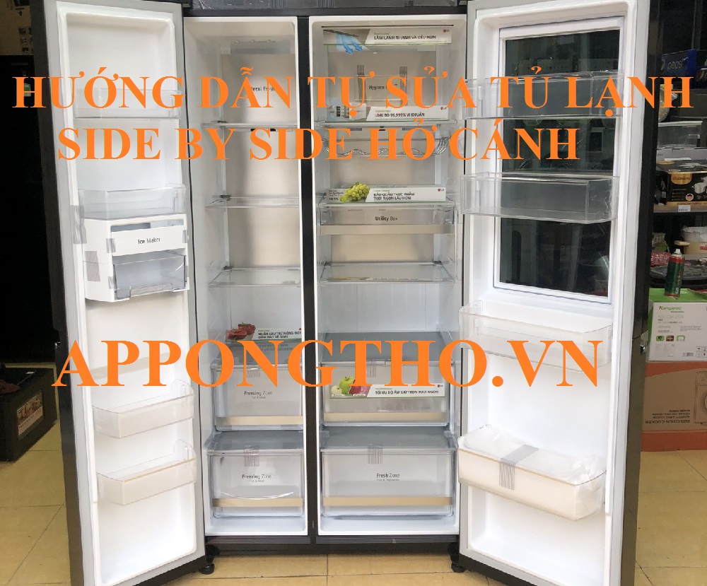 Hướng Dẫn Tự Sửa Cánh Cửa Tủ Lạnh Side by Side Bị Hở