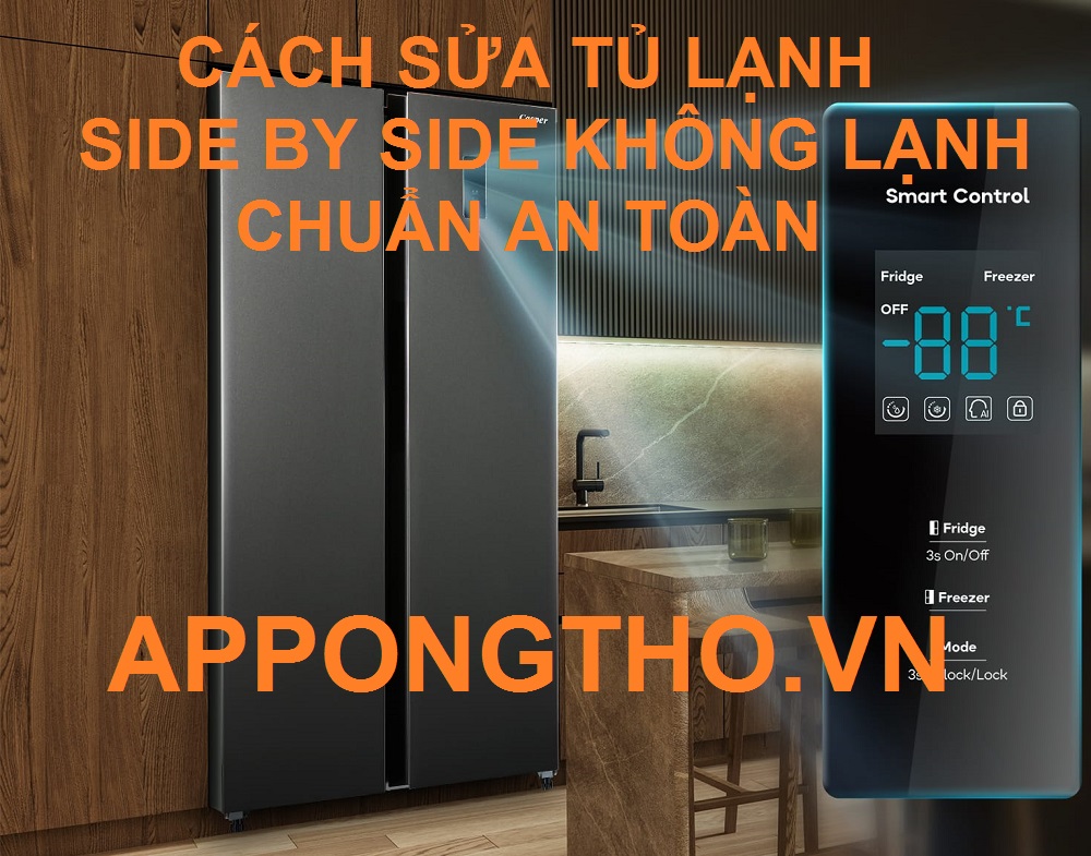 Tự Sửa Tủ Lạnh Side by Side Điện Vào Nhưng Không Hoạt Động