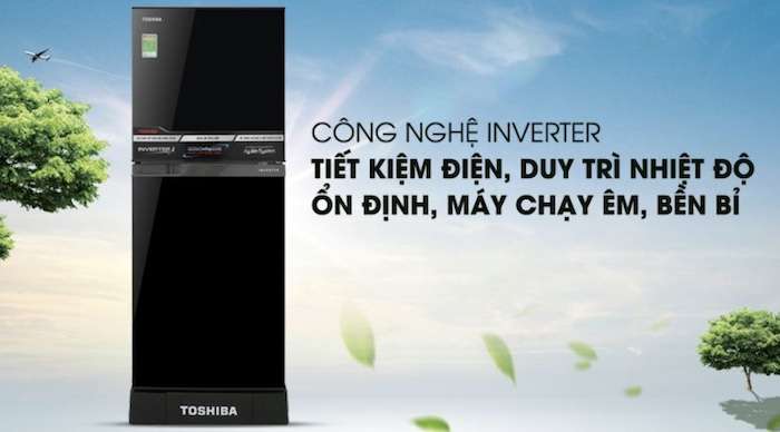 Tủ lạnh Toshiba được tích hợp công nghệ tiết kiệm điện và làm lạnh sâu