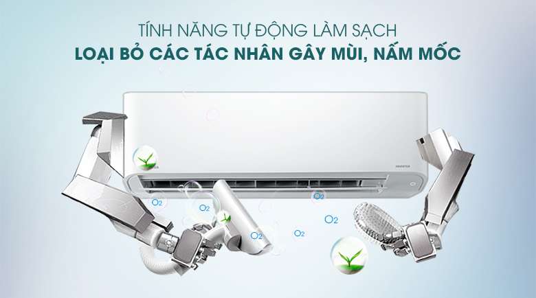 Máy lạnh Toshiba RAS-H18C3KCVG-V - tự làm sạch