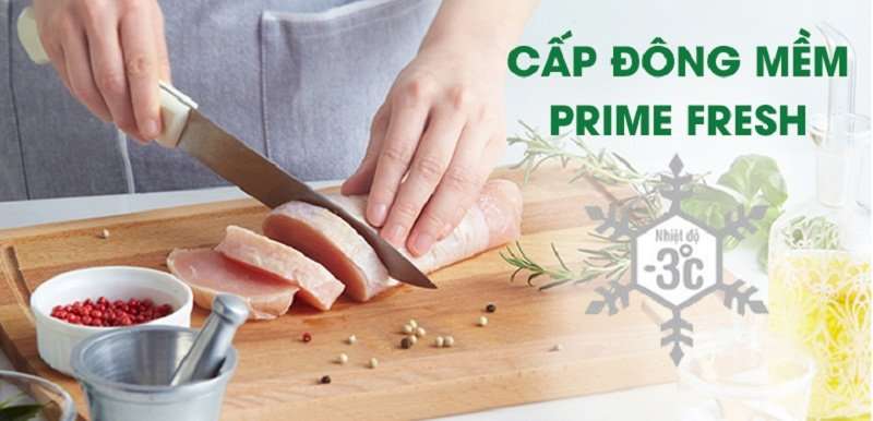 Ngăn PrimeFresh cấp đông mềm tiện lợi