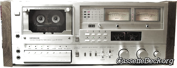 Hitachi D-5500 Stereo Cassette Tape Deck
