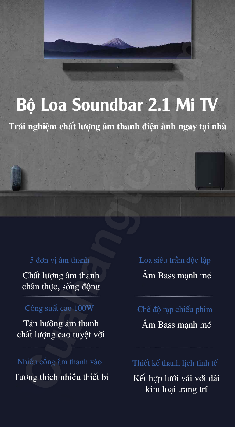 Loa soundbar xiaomi 2.1 Mi TV Speaker Theater Edition MDZ-35-DA