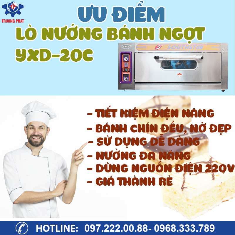 ưu điểm lò nướng bánh mì dùng điện YXD-20C