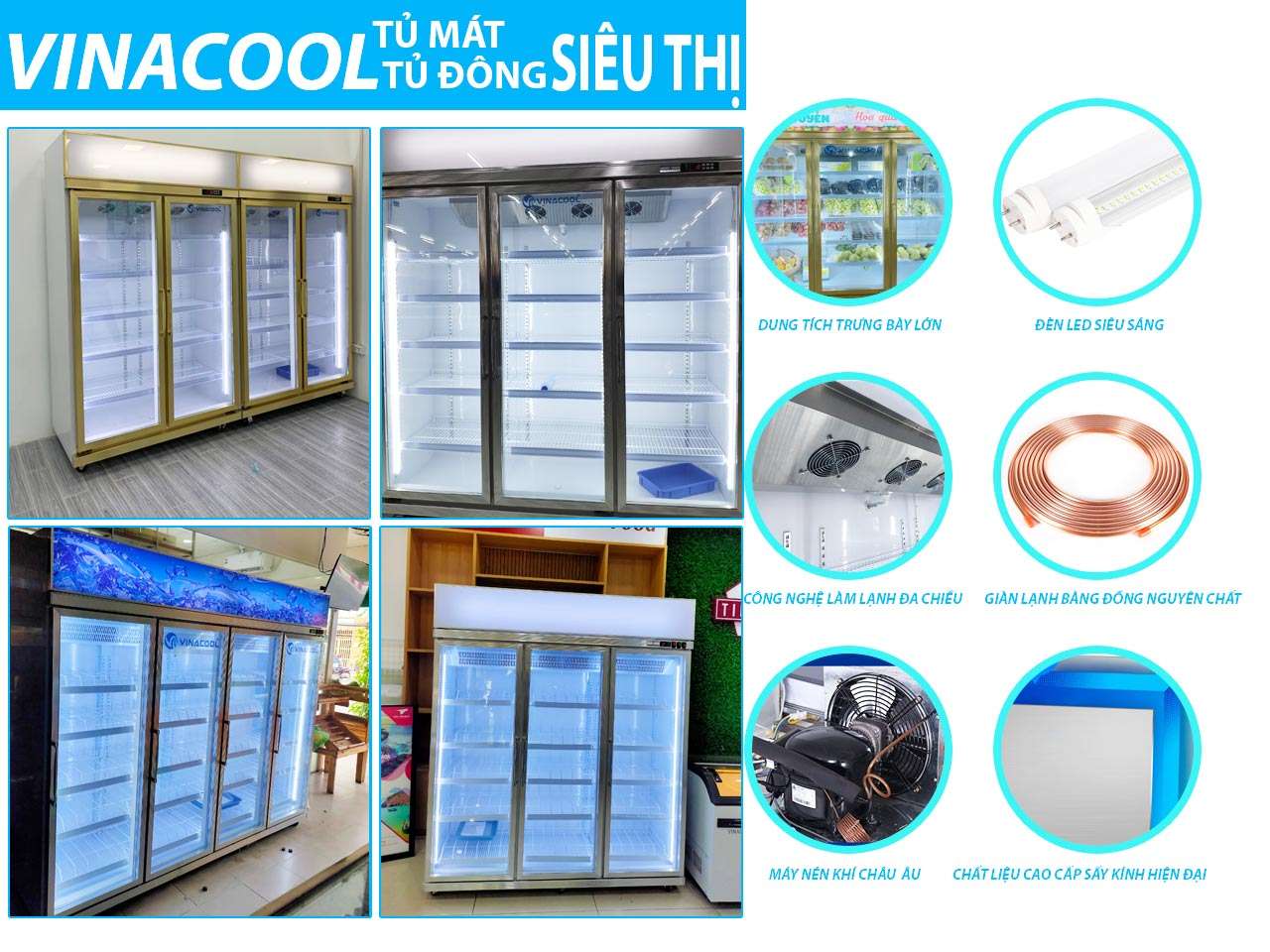 Điểm qua những mẫu tủ mát trưng bày trái cây có giá rẻ nhất