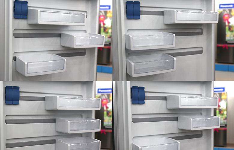 Tủ lạnh có hệ thống khay kệ FlexStor dễ dàng di chuyển