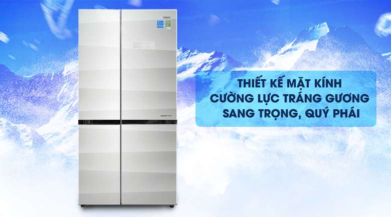 Tủ lạnh Aqua Inverter 565 lít AQR-IG585AS GS