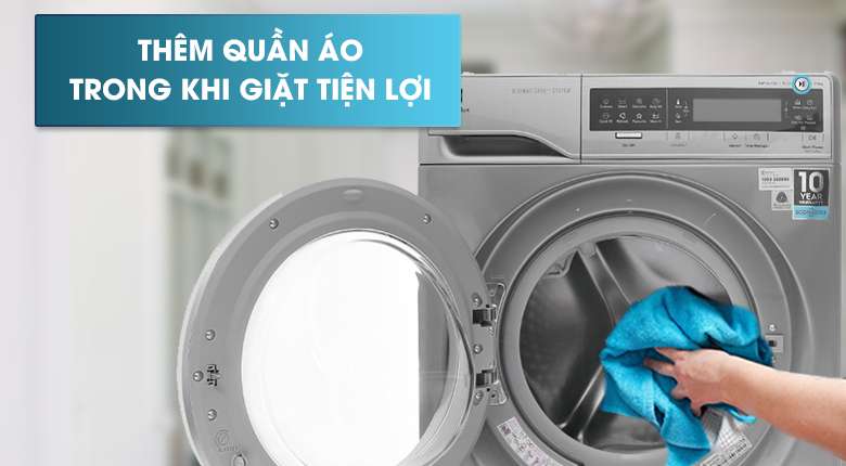 Chức năng Add Clothes - Máy giặt Electrolux Inverter 11 kg EWF14113 S
