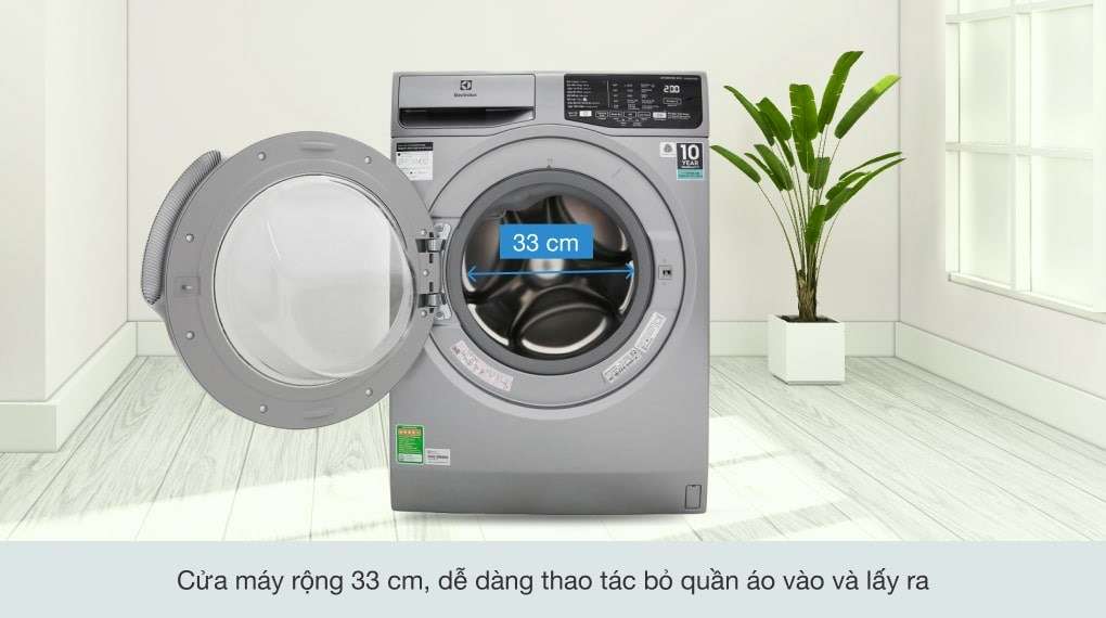 Giặt hơi nước - Máy giặt Electrolux Inverter 8 kg EWF8025CQSA