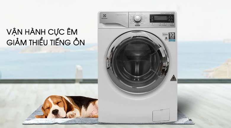 Vận hành cực êm giảm thiểu tiếng ồn - Máy giặt sấy Electrolux inverter 10 kg EWW14023