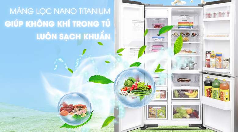Màng lọc Nano Titanium - Tủ lạnh Hitachi Inverter 584 lít R-M700GPGV2X MIR
