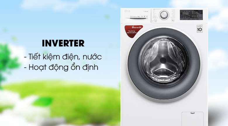 Máy giặt Inverter - Máy giặt LG Inverter 9 kg FC1409S3W
