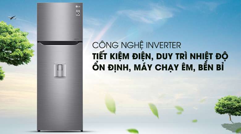 Công nghệ Inverter - Tủ lạnh LG Inverter 315 lít GN-D315S