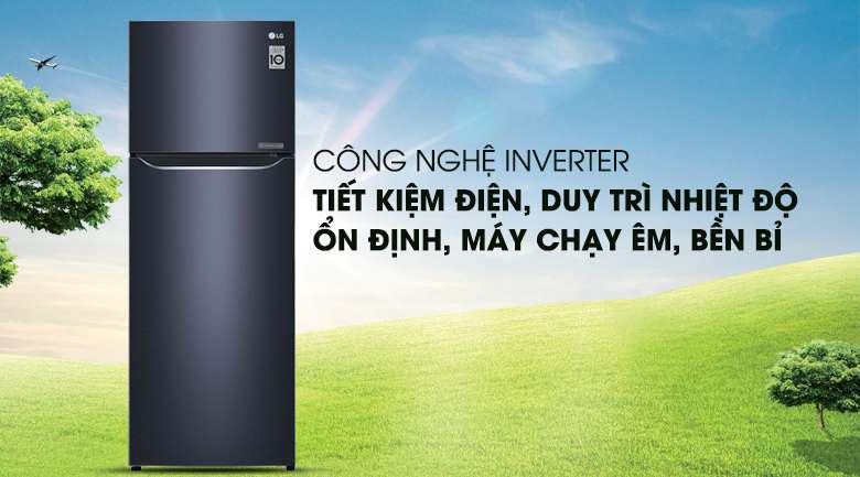Công nghệ Inverter tiết kiệm năng lượng hiệu quả - Tủ lạnh LG Inverter 208 lít GN-L208PN