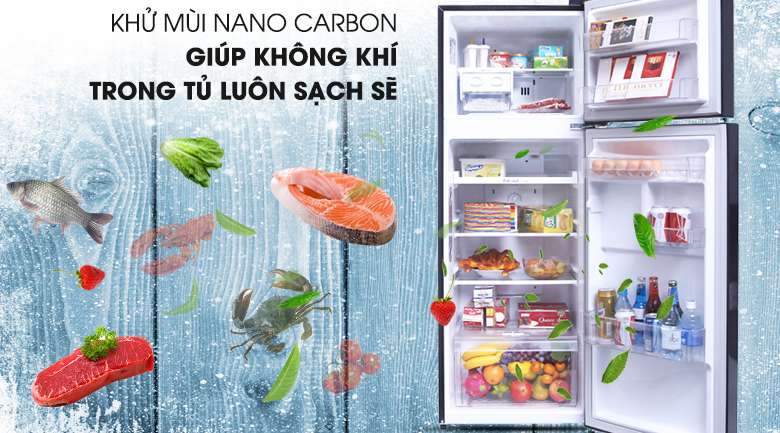 Công nghệ Nano Cacbon bảo vệ sức khỏe gia đình bạn - Tủ lạnh LG Inverter 208 lít GN-L208PN