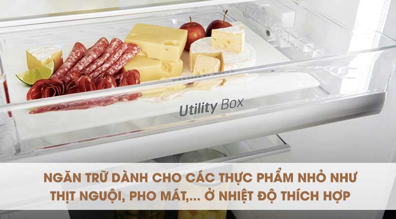 Ngăn bảo quản chuyên cho các thực phẩm nhỏ, số lượng ít - Tủ lạnh LG Inverter 601 lít GR-P247JS