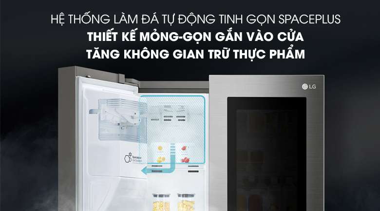 hệ thống làm đá tự động trên tủ lạnh LG GR-X247JS