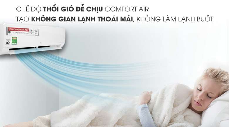 Máy lạnh LG Inverter 1.5 HP V13ENH - Comfort Air - Máy lạnh LG Inverter 1.5 HP V13ENH