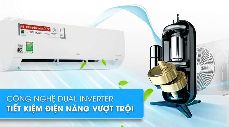 Công nghệ Dual Inverter - Máy lạnh LG Inverter 2.5 HP V24ENF