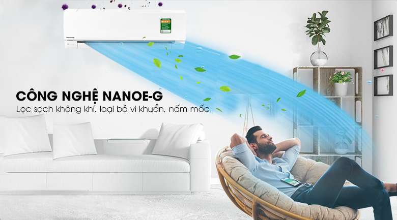 Nanoe-G - Điều hòa 2 chiều Panasonic Inverter 1 HP CU/CS-YZ9SKH-8