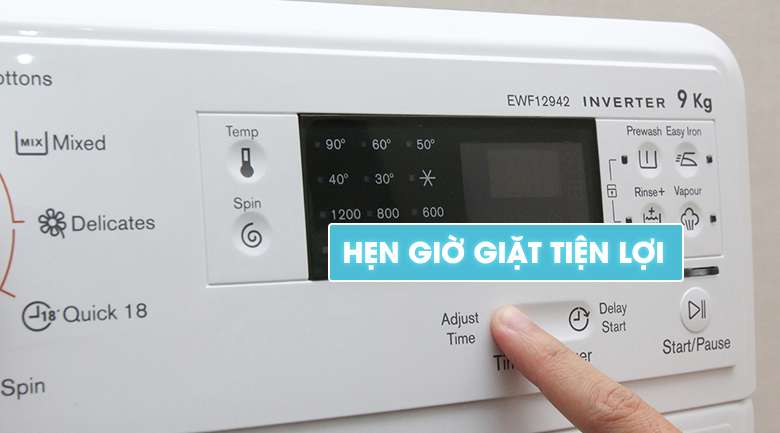 Time Manager - Máy giặt Electrolux Inverter 9 kg EWF12942