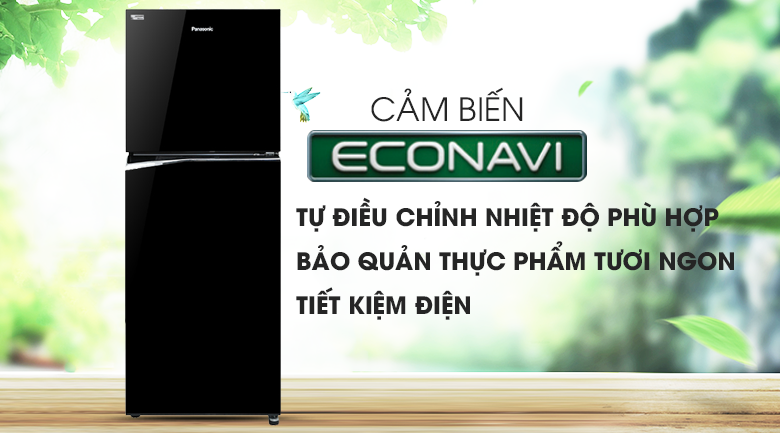 Cảm biến Econavi - Tủ lạnh Panasonic Inverter NR-BL340PKVN