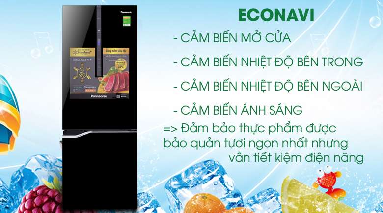 Tủ lạnh Panasonic Inverter 255 lít NR-BV288GKV2 - Econavi