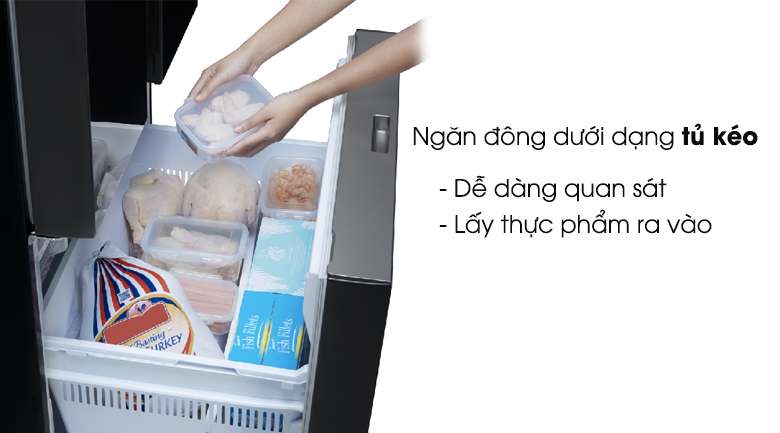 Ngăn đông kéo - Tủ lạnh Panasonic Inverter 491 lít NR-CY558GKVN
