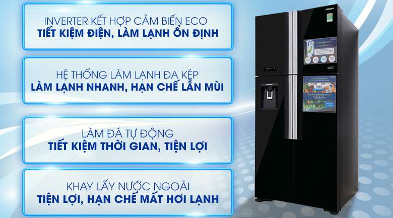 Tủ lạnh Hitachi R-FW690PGV7X GBK giá rẻ, có trả góp
