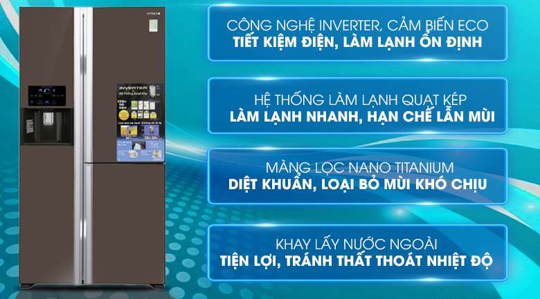 Tủ lạnh Hitachi RM700GPGV2X(MBW) 584L