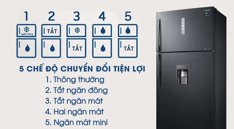 Tủ lạnh Samsung Inverter 586 lít RT58K7100BS/SV - Ngăn 5 chế độ