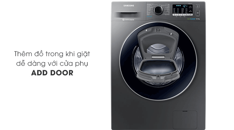 Tính năng thêm đồ giặt Add Door - Máy giặt Samsung AddWash Inverter 8.5 kg WW85K54E0UX/SV