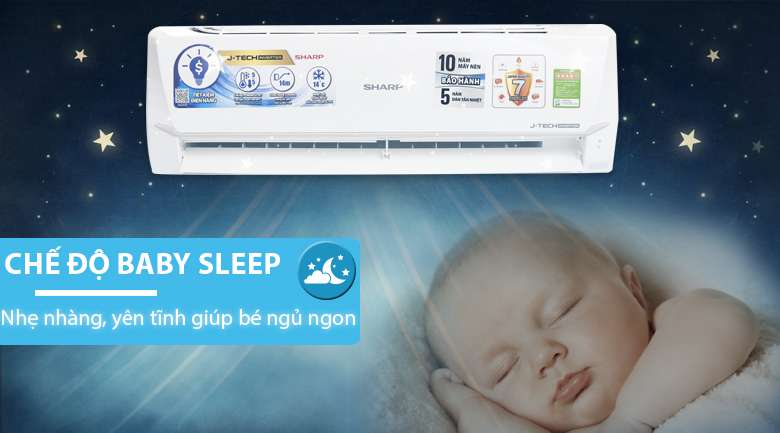 Baby Sleep - Máy lạnh Sharp Inverter 2 HP AH-X18VEW
