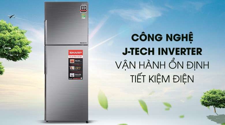J-Tech Inverter - Tủ lạnh Sharp Inverter 314 lít SJ-X316E-DS
