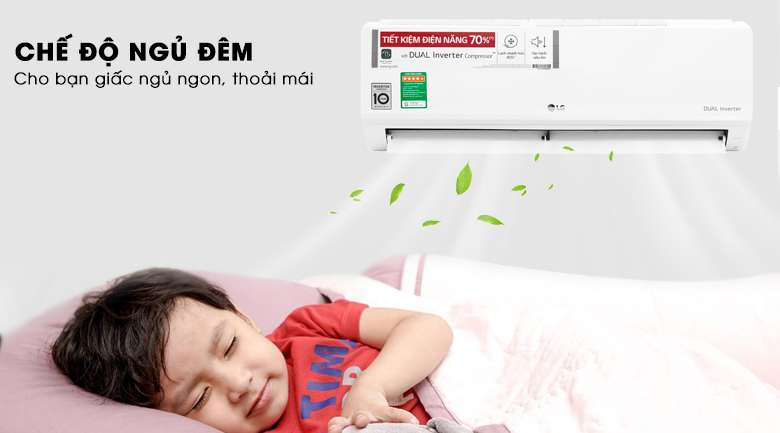 Chế độ ngủ đêm - Máy lạnh LG Inverter 1 HP V10ENW