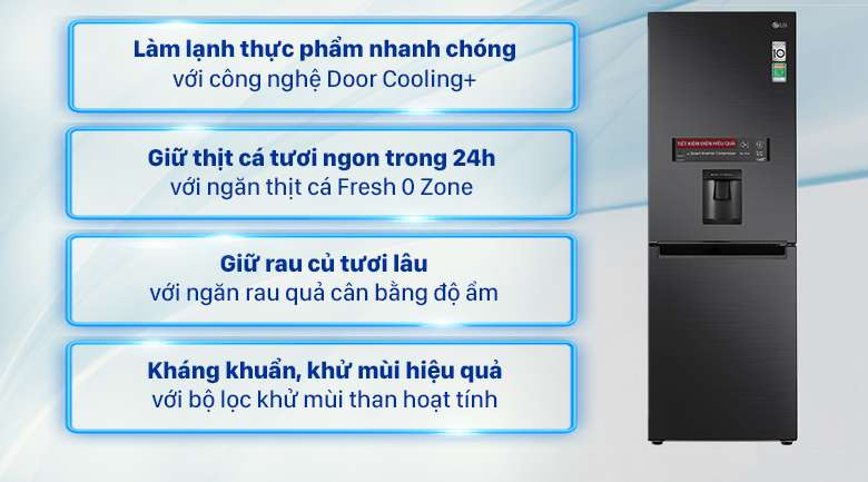 Tủ lạnh LG Inverter 305 lít GR-D305MC