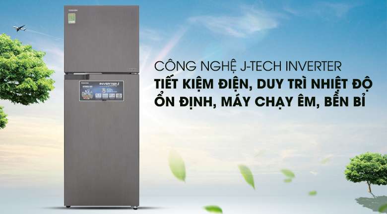 Tiết kiệm điện hơn với công nghệ Inverter hiện đại - Tủ lạnh Toshiba Inverter 305 lít GR-A36VUBZ DS1