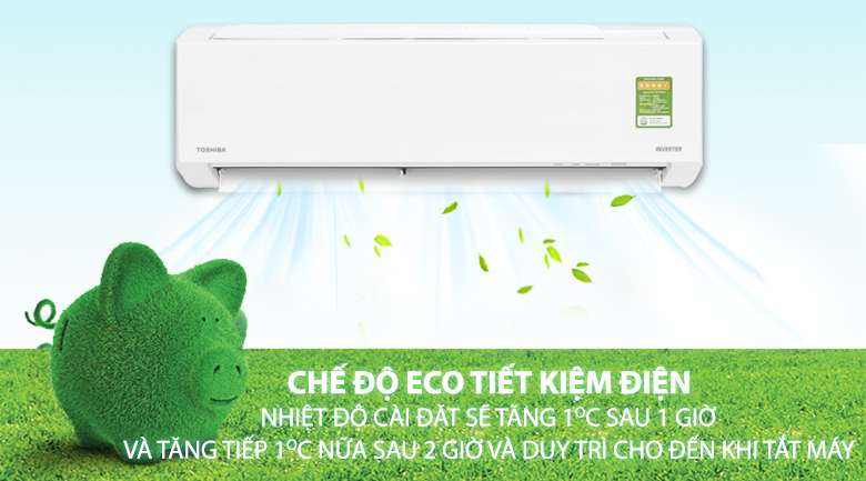 Eco - Máy lạnh Toshiba Inverter 1 HP RAS-H10DKCVG-V