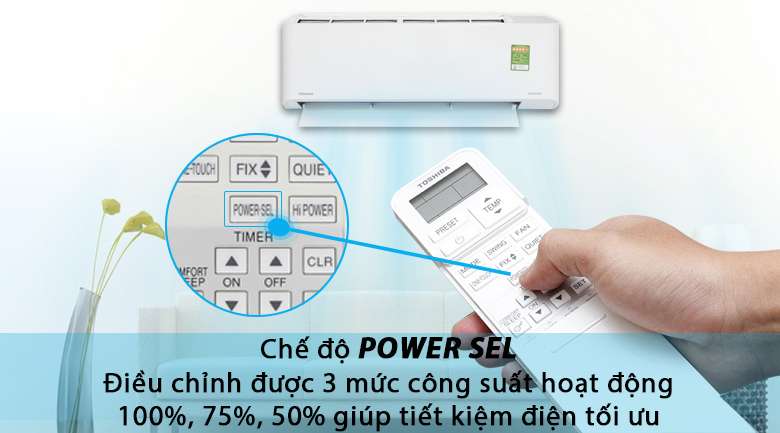 PowerSel - Máy lạnh Toshiba Inverter 1 HP RAS-H10PKCVG - V