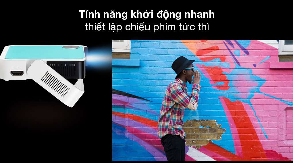 Máy chiếu Viewsonic M1 Mini Plus - Giải trí ngay khi bạn muốn với tính năng khởi động nhanh