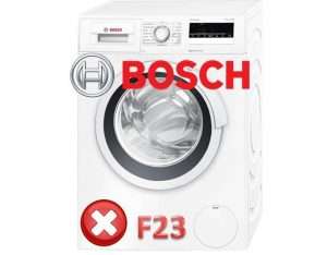 Máy giặt Bosch - lỗi F23
